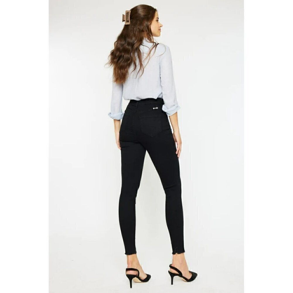 KanCan Greyson High Rise Super Skinny Jeans Black 7273BK 9/28 - Picture 2 of 8